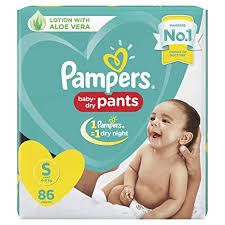 Pampers Baby Dry Pants Diaper (S) - Pack of 58